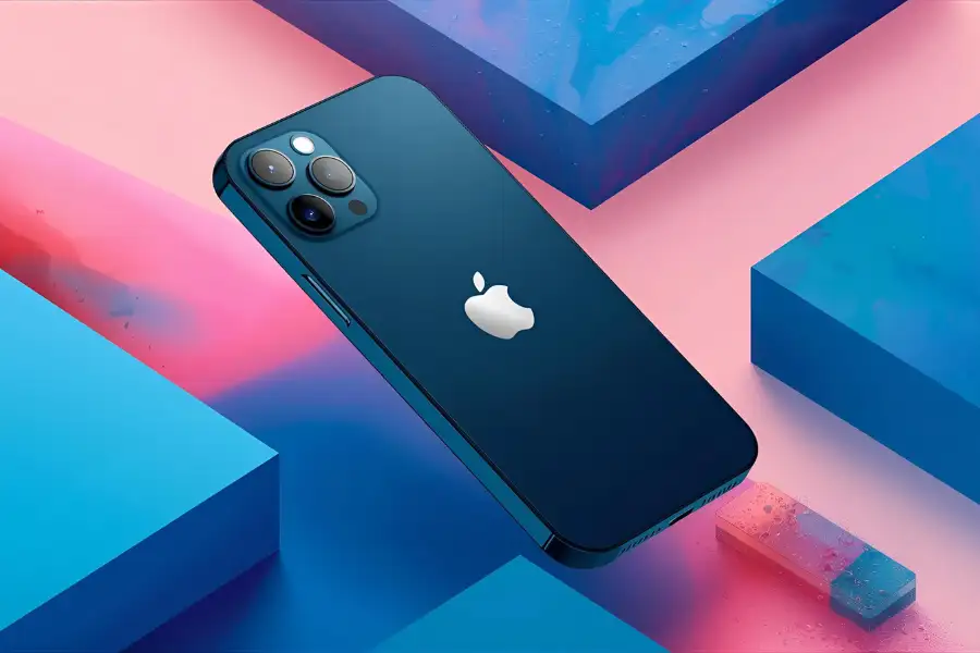 iPhone azul. Vantagens do Apple Care para proteger seu novo iPhone.